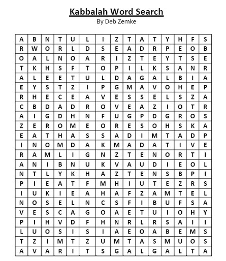 Kabbalah Word Search1