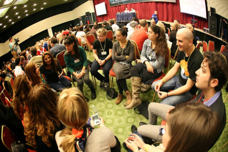 A Workshop Circle at a Convention