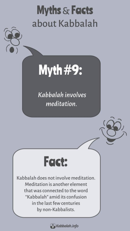 MYTH: Kabbalah Involves Meditation. FACT: Kabbalah Doesn't Involve Meditation [Kabbalah Myths and Facts #9]